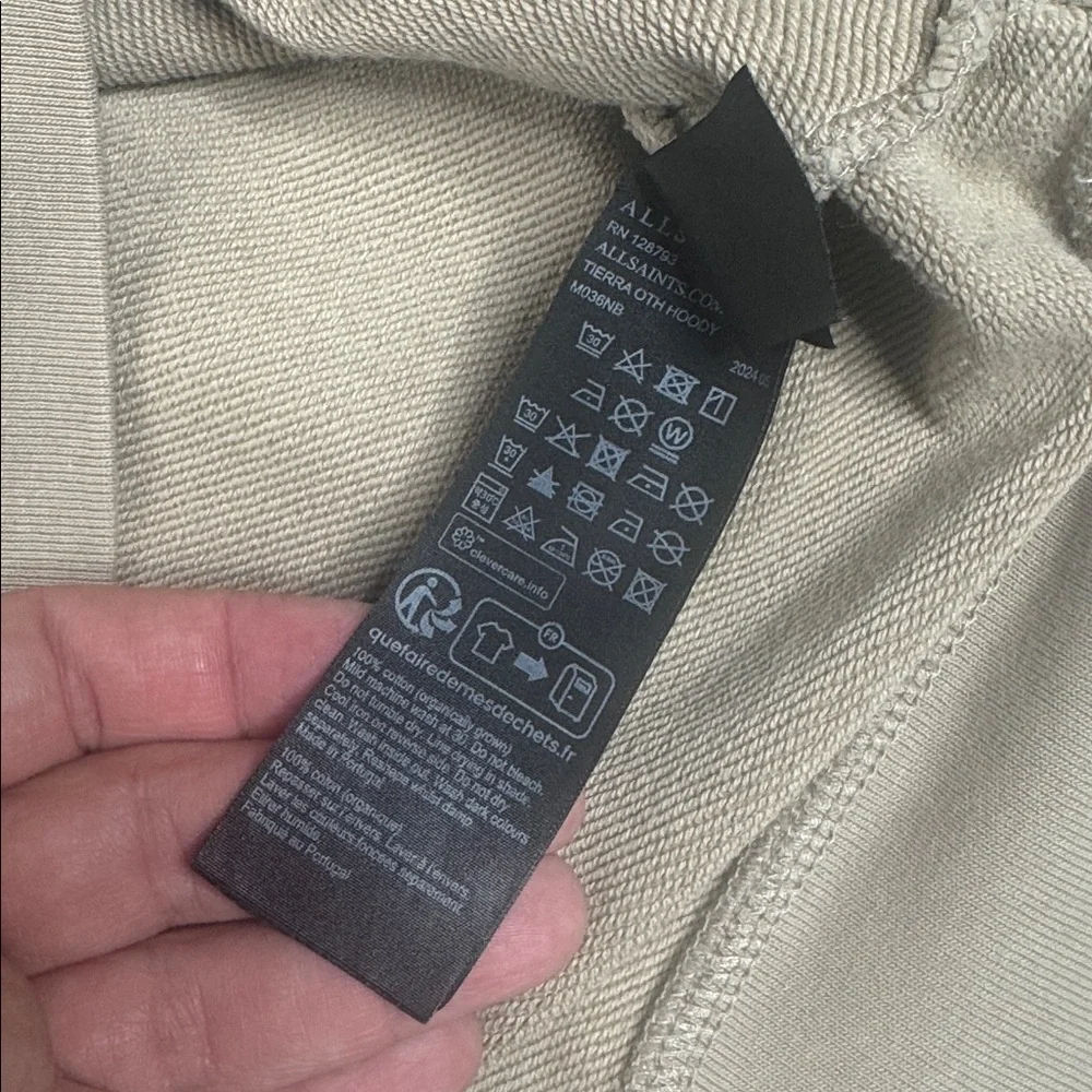 All Saints Hoodie, OVERSIZED, Tan, XS